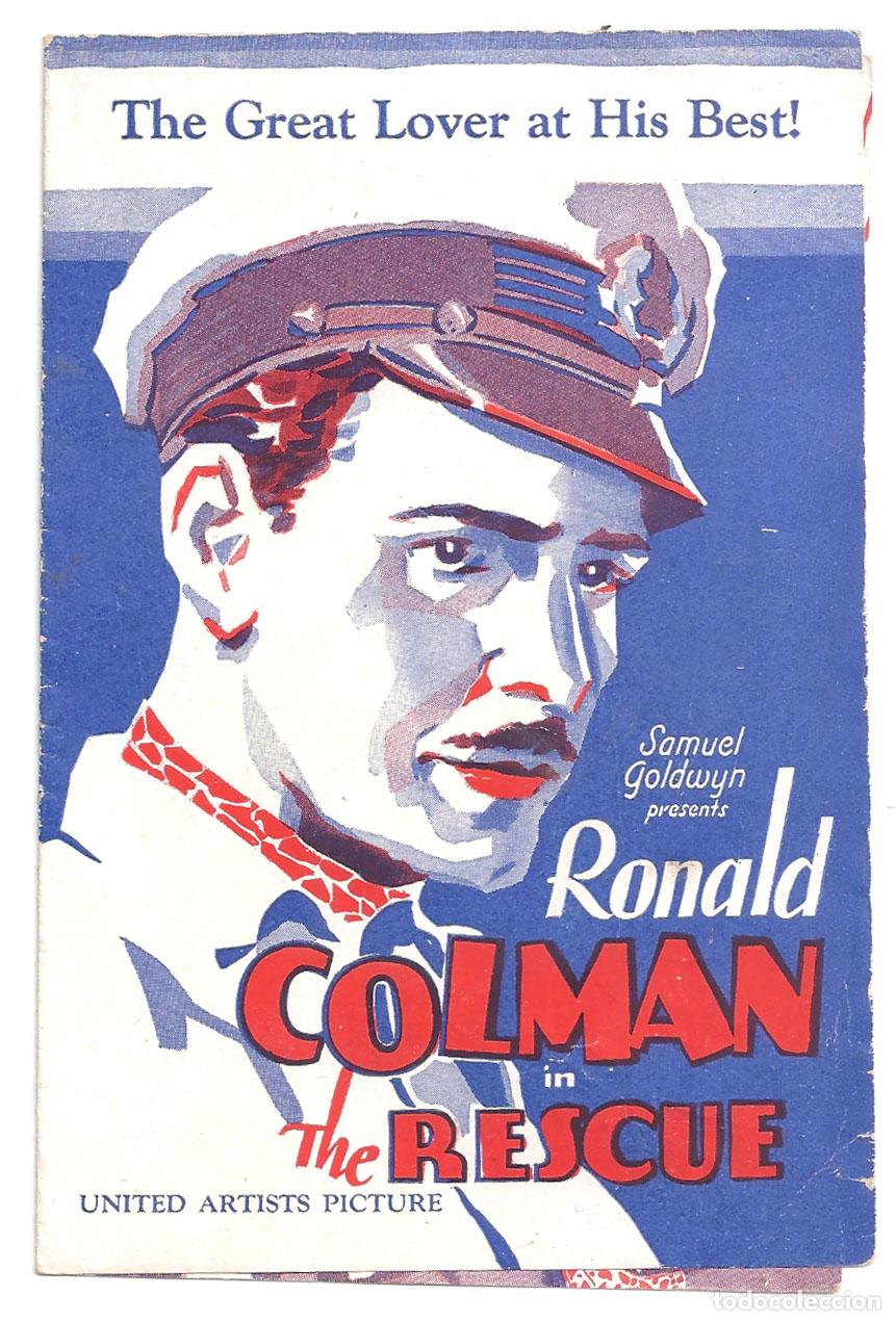 Cinema: PTCC 849 THE RESCUE PROGRAMA DOBLE AMERICANO RONALD COLMAN LILI DAMITA