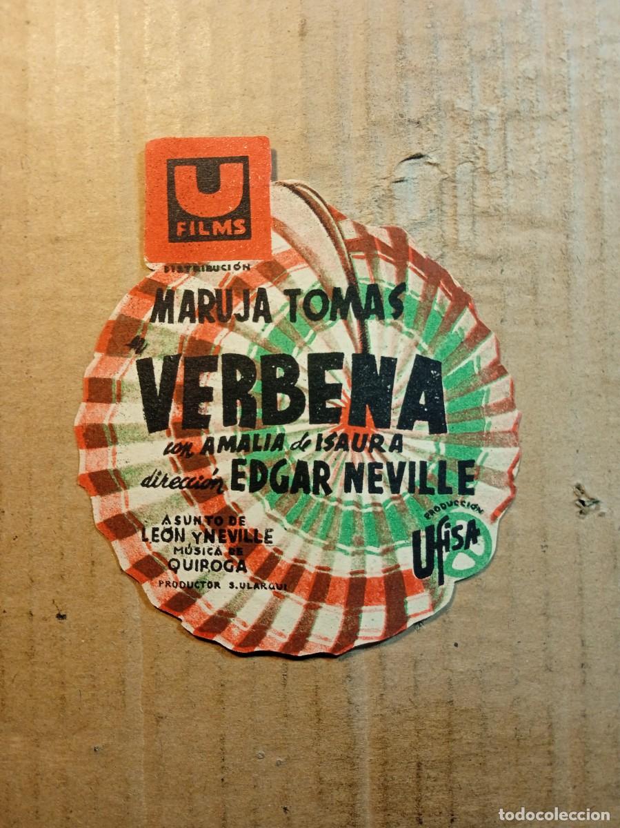  Flyers Publicitaires de films Anciens: FOLLETO DE MANO TROQUELADO VERBENA