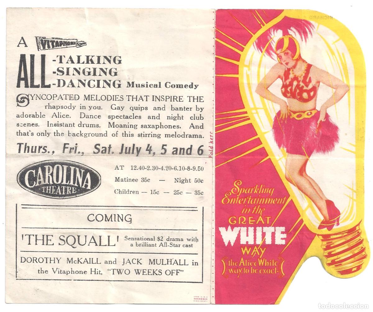 Cine: PTCC 849 BROADWAY BABIES PROGRAMA DOBLE TROQUELADO AMERICANO ALICE WHITE SALLY EILERS - Foto 3