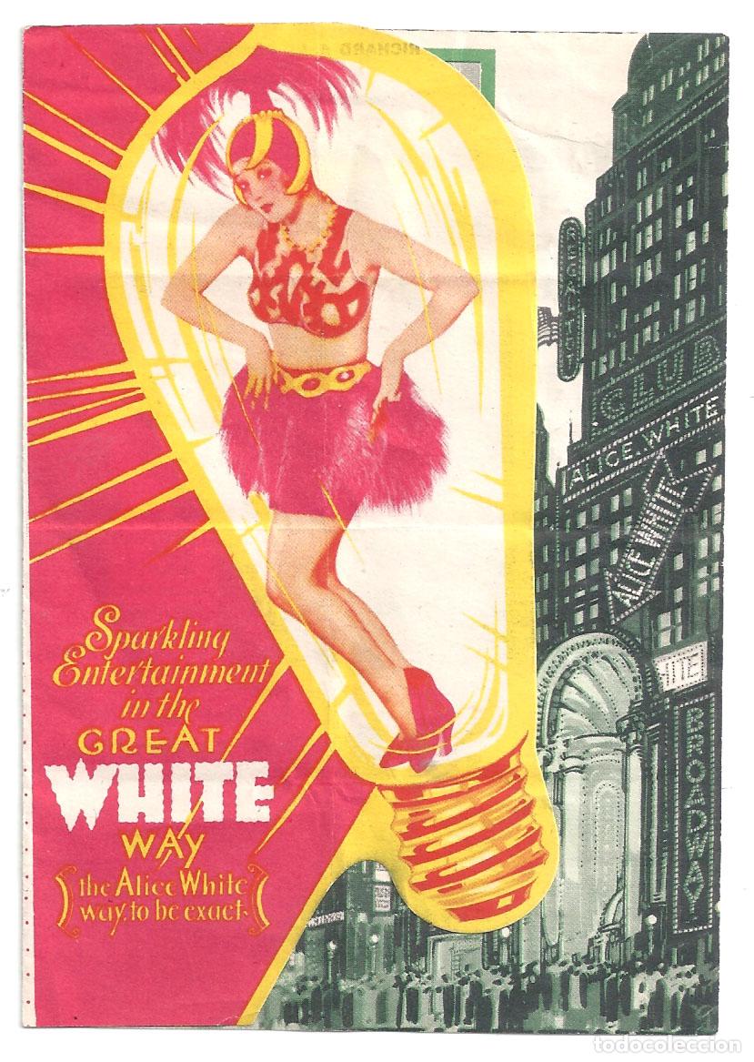 Cine: PTCC 849 BROADWAY BABIES PROGRAMA DOBLE TROQUELADO AMERICANO ALICE WHITE SALLY EILERS - Foto 1