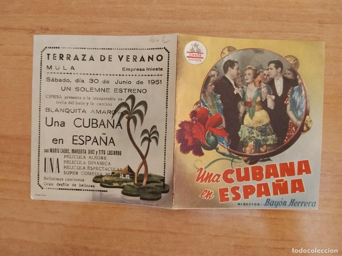 Cine: TURQ-PROGRAMA DE LA PELICULA --UNA CUBANA EN ESPA&Ntilde;A - Foto 1