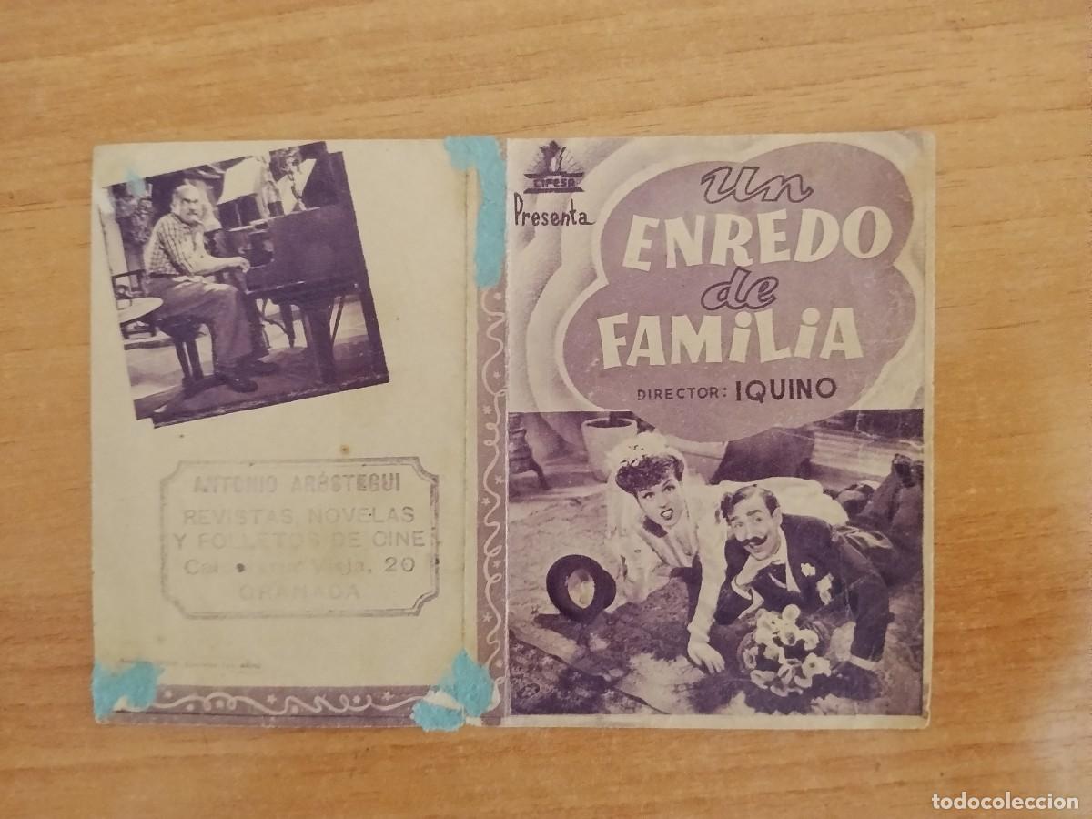 Cinema: TURQ-PROGRAMA DE LA PELICULA --UN ENREDO DE FAMILIA (morado)