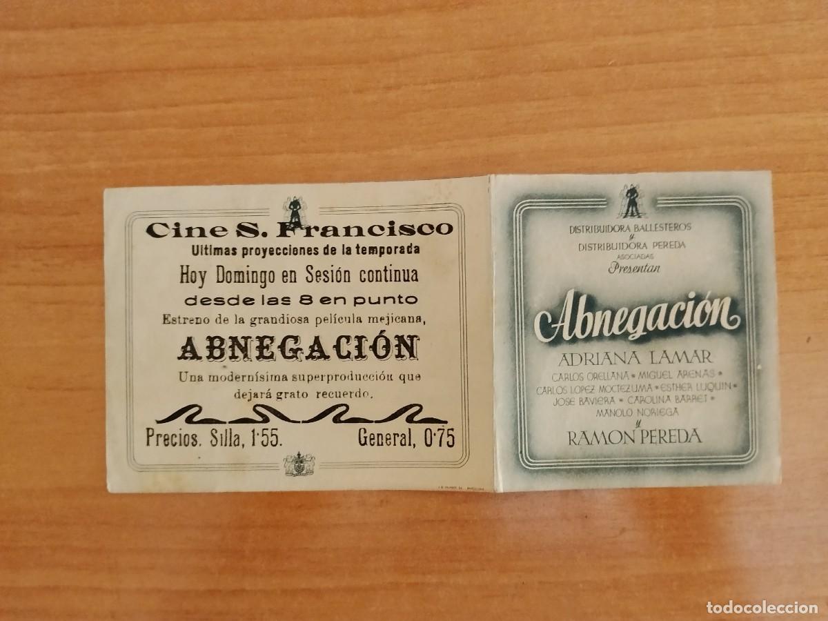 Cine: TURQ-PROGRAMA DE LA PELICULA --ABNEGACION