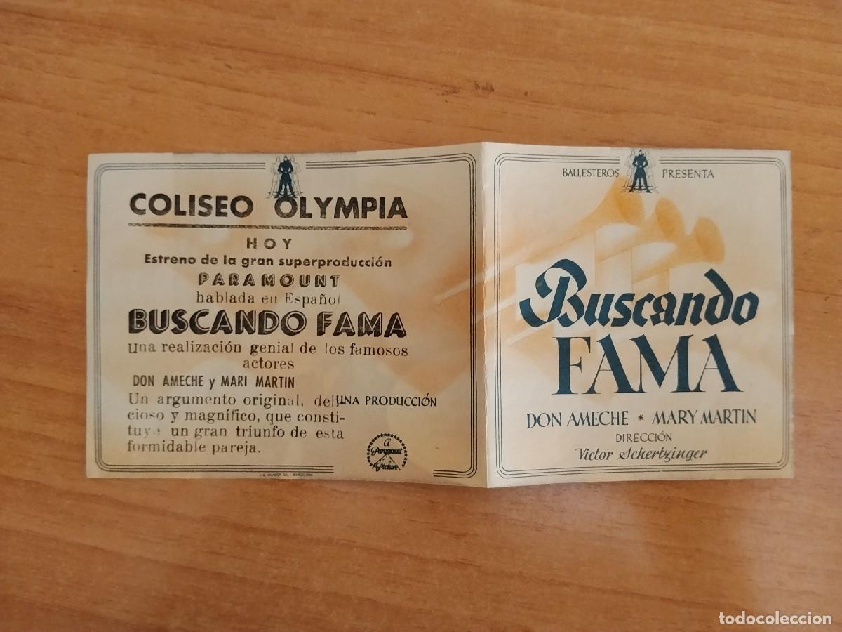 Cinema: TURQ-PROGRAMA DE LA PELICULA --BUSCANDO FAMA