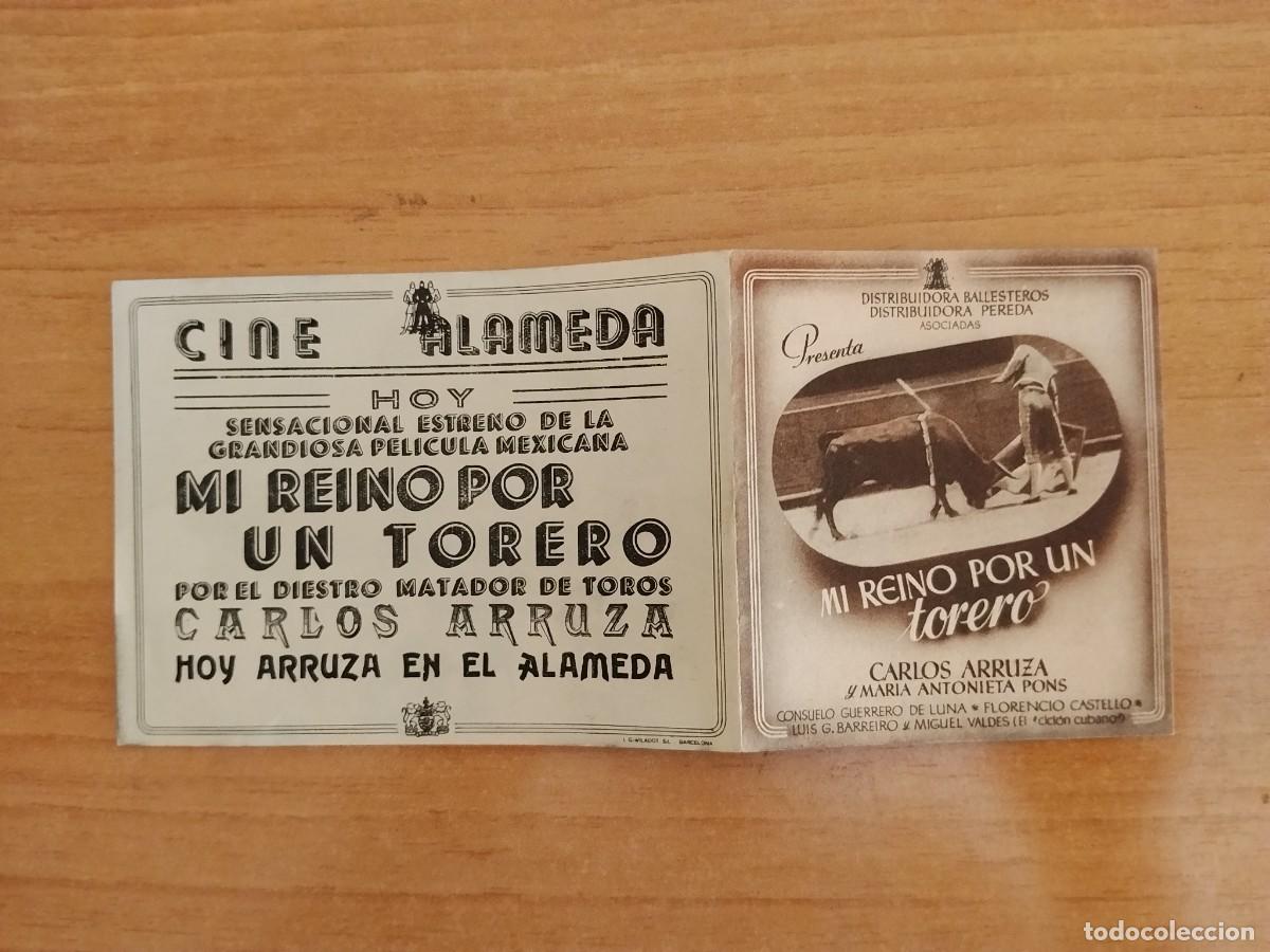 Cine: TURQ-PROGRAMA DE LA PELICULA --MI REINO POR UN TORERO