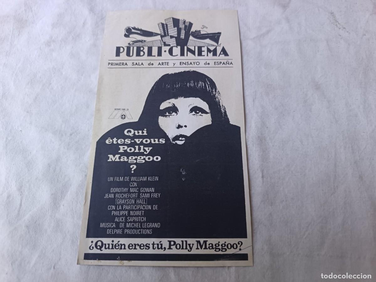 Kino: Folleto de Mano de Cine, &iquest;Qui&eacute;n Eres T&uacute;, Polly Maggoo?