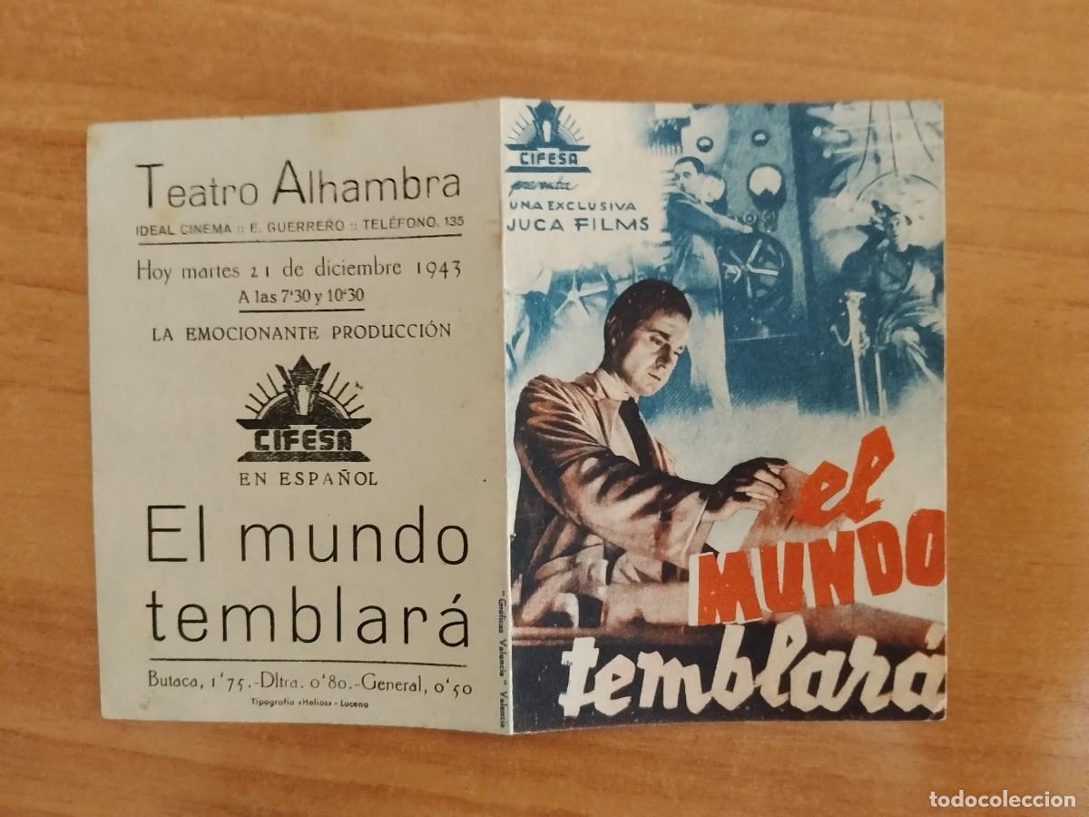 Cinema: TURQ-PROGRAMA DE LA PELICULA --EL MUNDO TEMBLARA