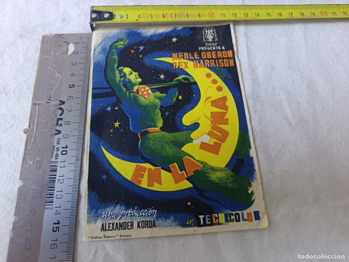 Cine: Folleto de Mano de Cine, En la Luna - Foto 3