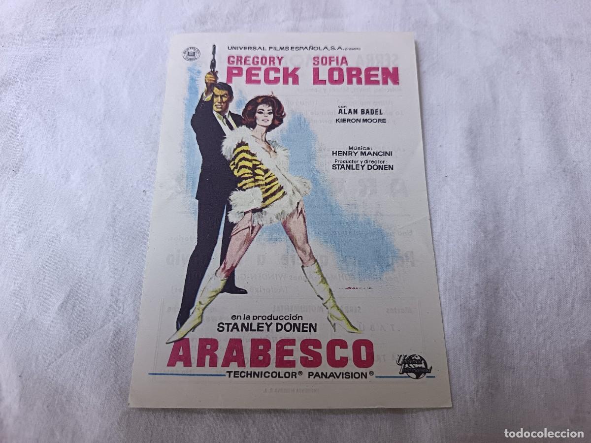 Folhetos de m&atilde;o de filmes antigos de cinema: Folleto de Mano de Cine, Arabesco