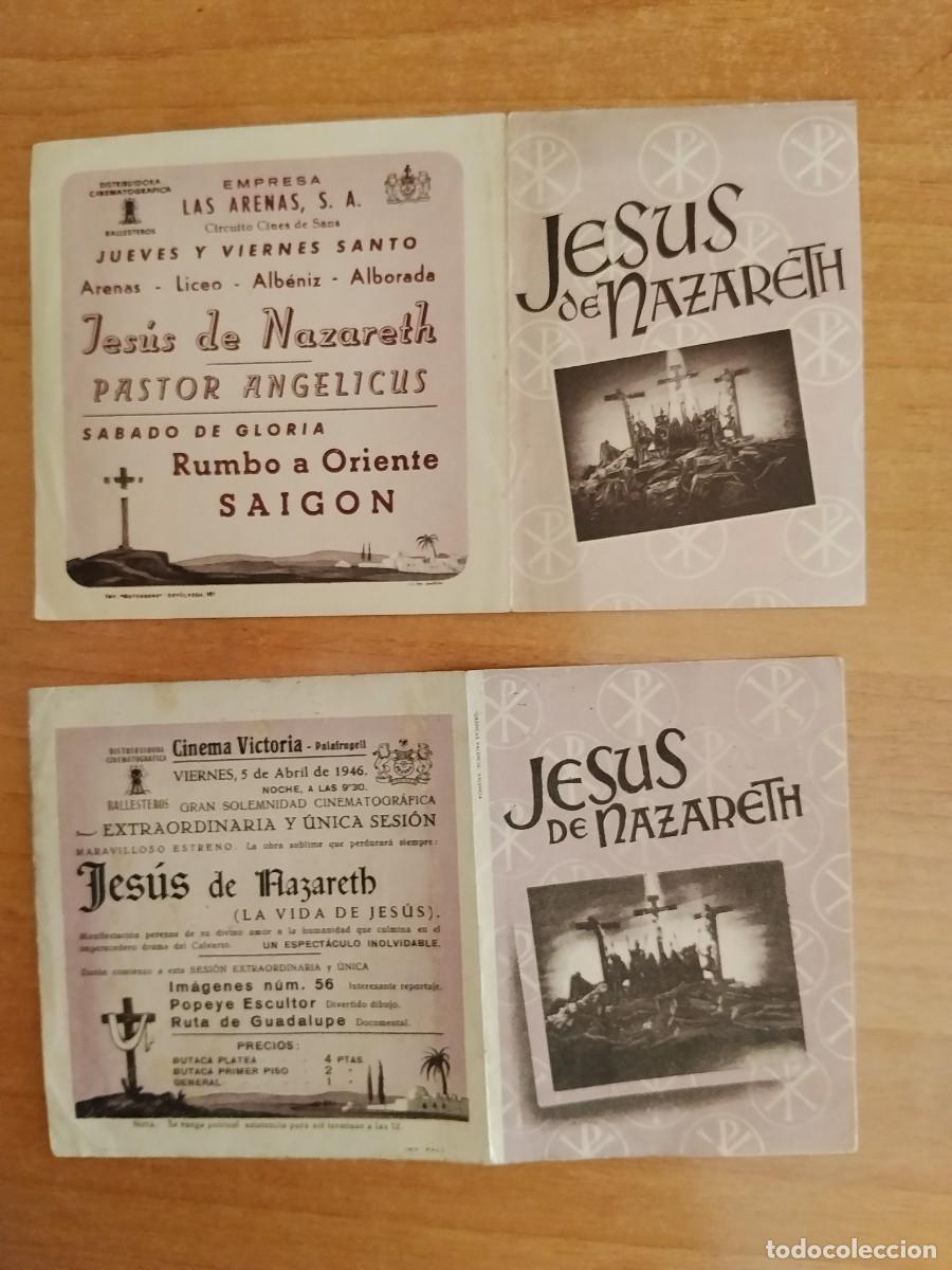  Foglietti di film di film antichi di cinema: TURQ-PROGRAMA DE LA PELICULA --JESUS DE NAZARET (distintos por dentro)