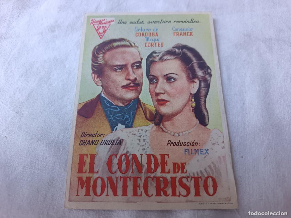 Cine: Folleto de Mano de Cine, El Conde de Montecristo