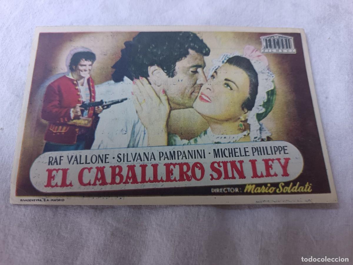 Cine: Folleto de Mano de Cine, El Caballero sin Ley