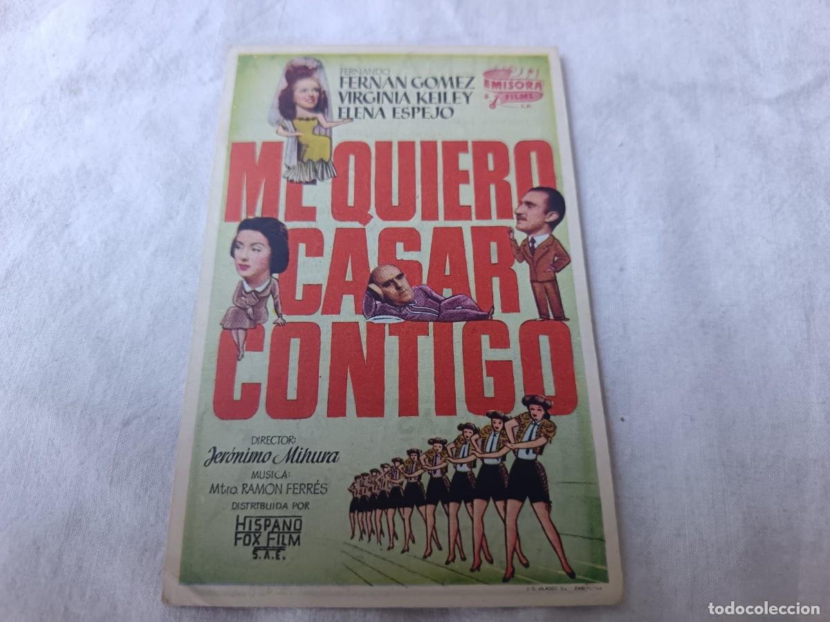 Foglietti di film di film antichi di cinema: Folleto de Mano de Cine, Me Quiero Casar Contigo