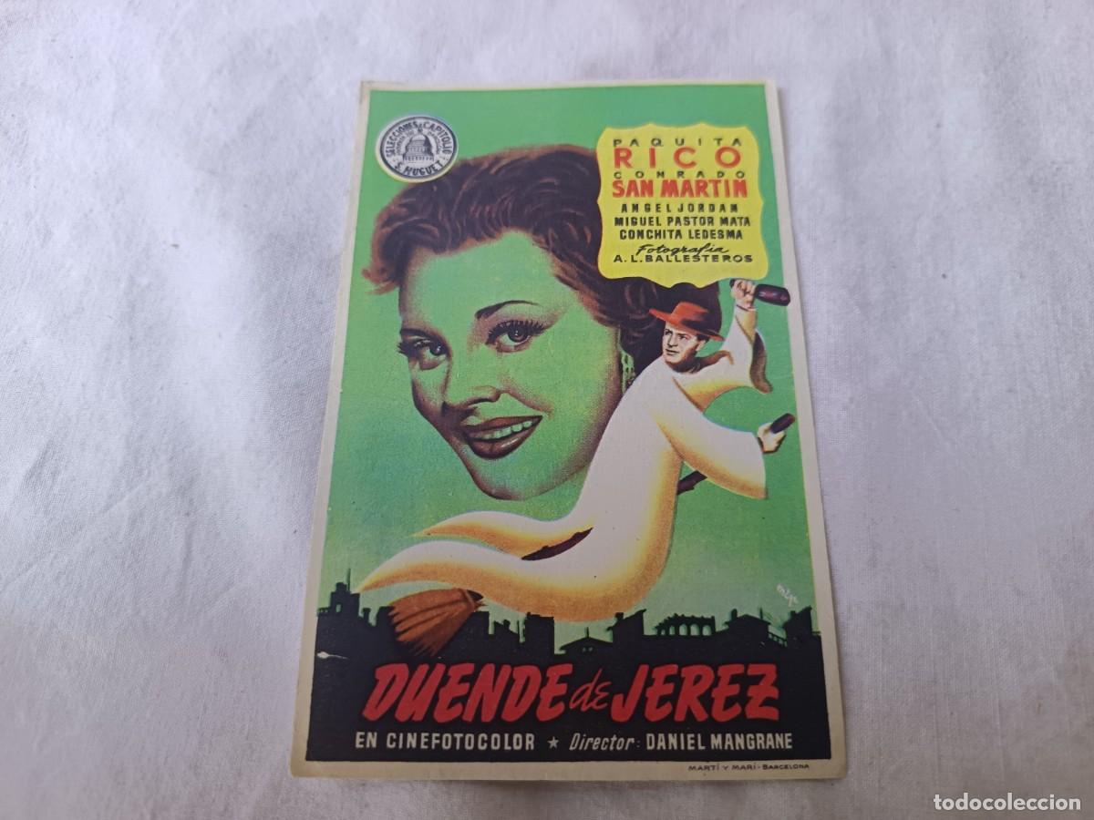 Folhetos de m&atilde;o de filmes antigos de cinema: Folleto de Mano de Cine, Duende de Jerez