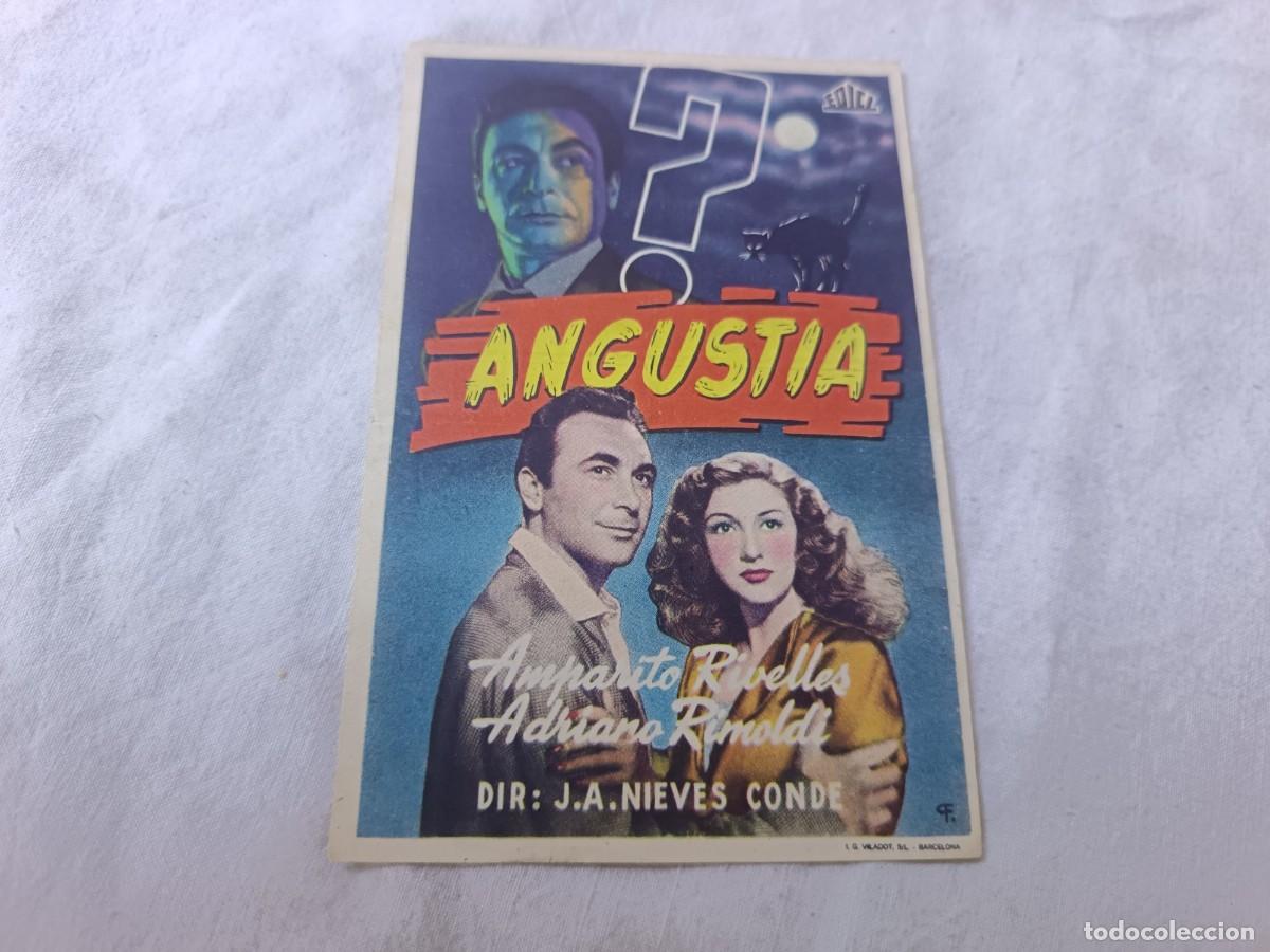 Cine: Folleto de Mano de Cine, Angustia