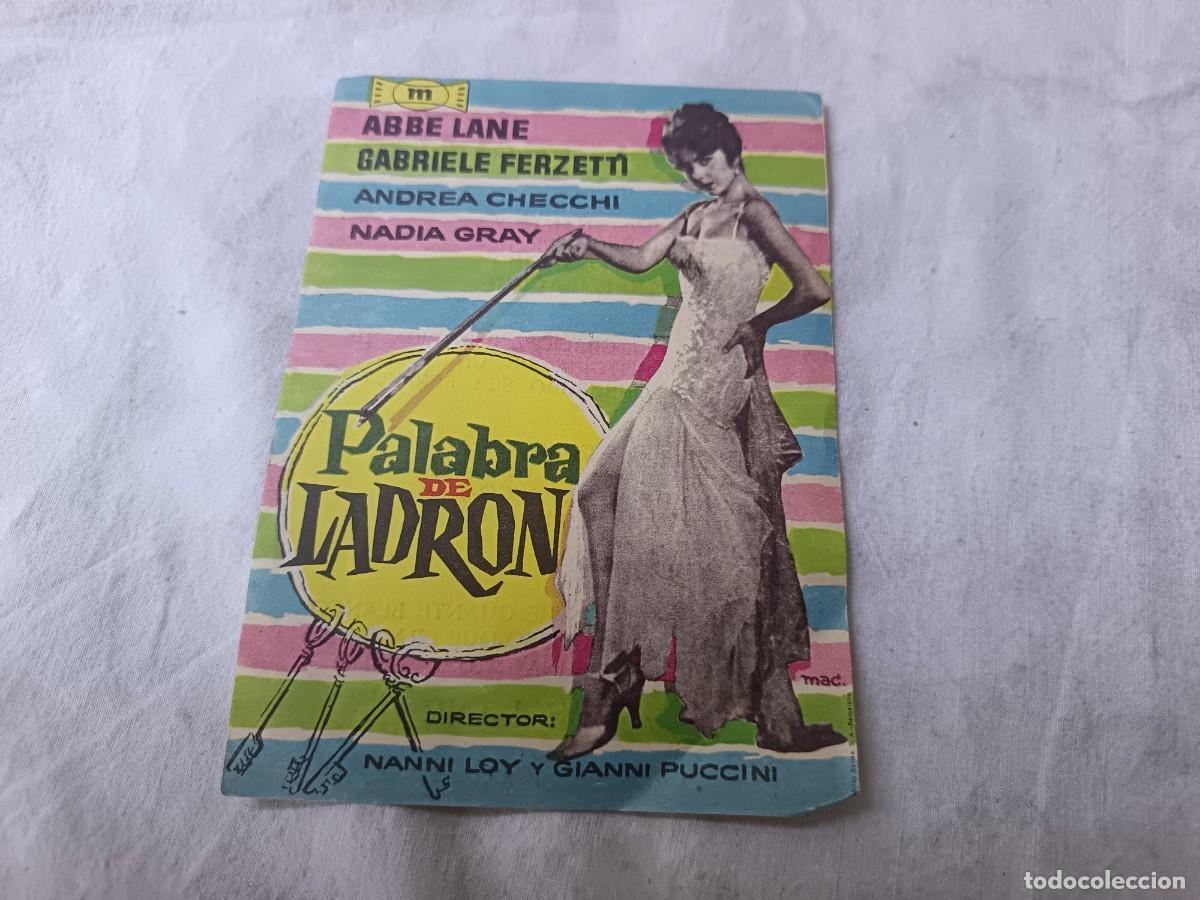 Cine: Folleto de Mano de Cine, Palabra de Ladr&oacute;n
