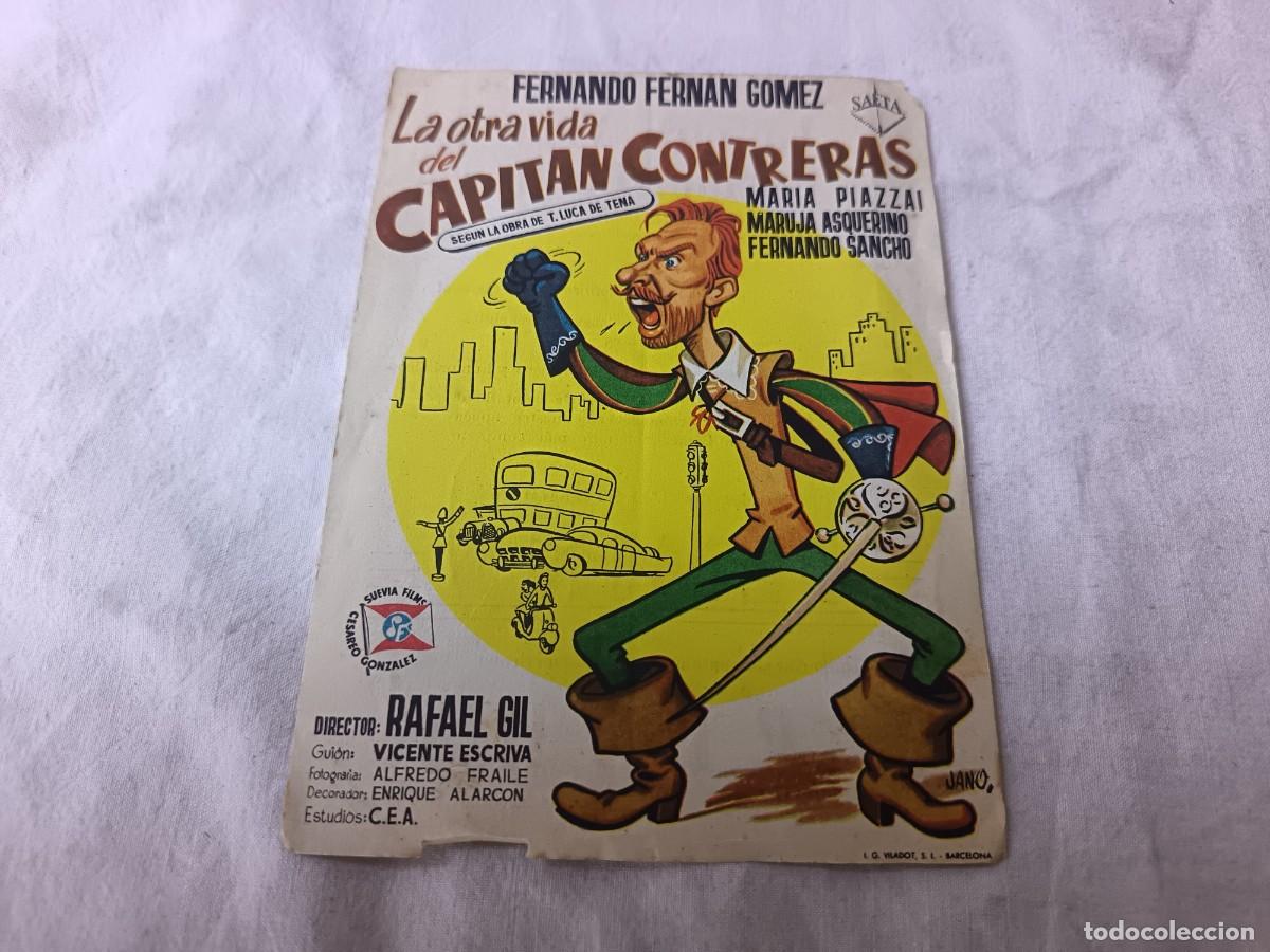 Cine: Folleto de Mano de Cine, La Otra Vida del Capit&aacute;n Contreras