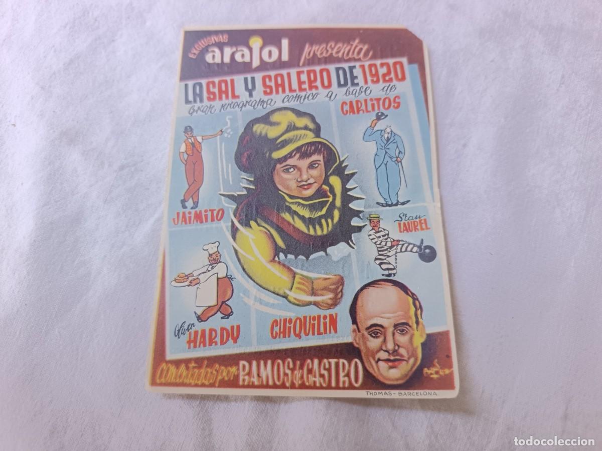 Cine: Folleto de Mano de Cine, La Sal y Salero de 1920