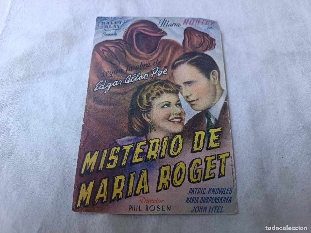 Kino: Folleto de Mano de Cine, Misterio de Mar&iacute;a Roget