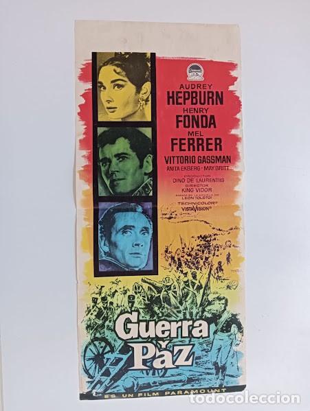 Cinema: GUERRA Y PAZ PROGRAMA SENCILLO GRANDE PARAMOUNT AUDREY HEPBURN HENRY FONDA MAC