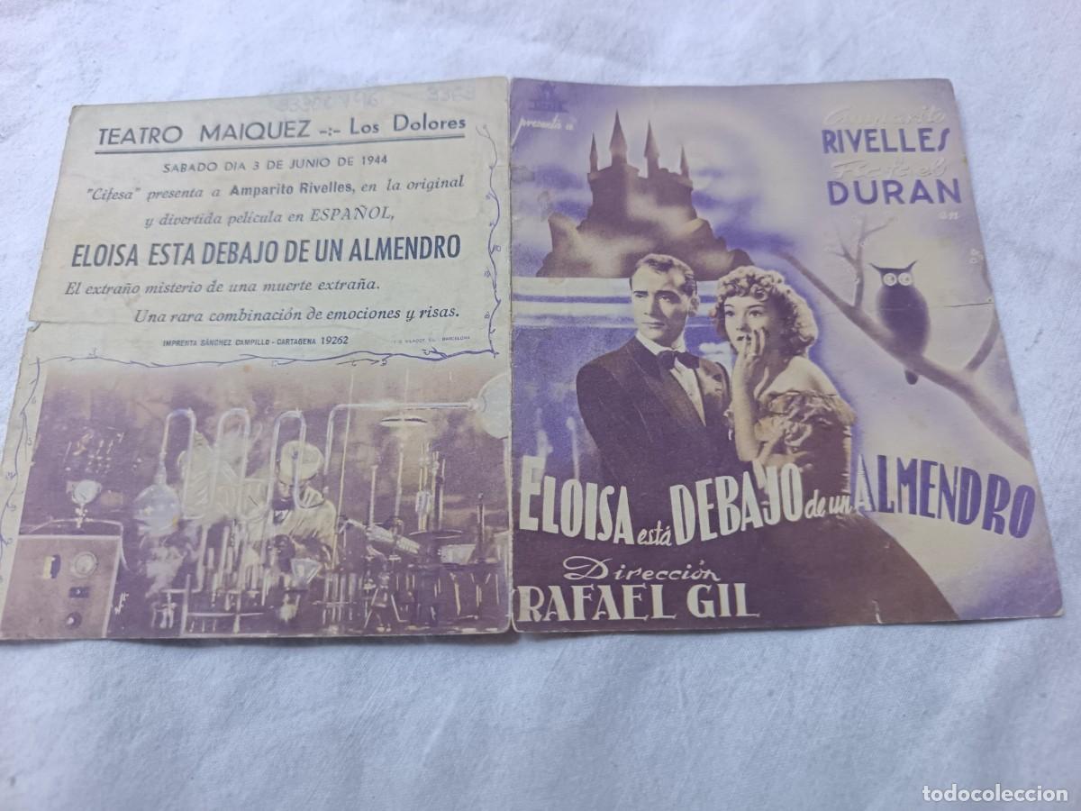 Cine: Folleto de Mano de Cine, Elo&iacute;sa est&aacute; Debajo de un Almendro