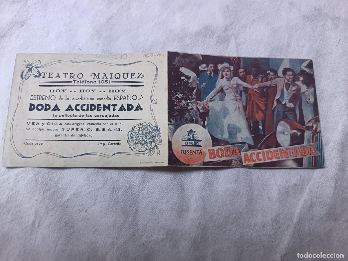 Kino: Folleto de Mano de Cine, Boda Accidentada