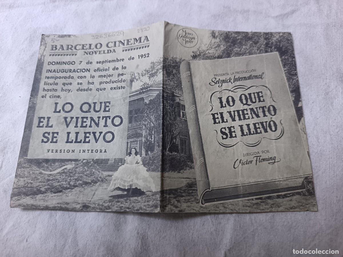 Kino: Folleto de Mano de Cine, Lo Que El Viento se Llev&oacute;