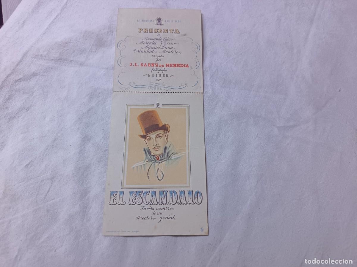 Cine: Folleto de Mano de Cine, El Esc&aacute;ndalo