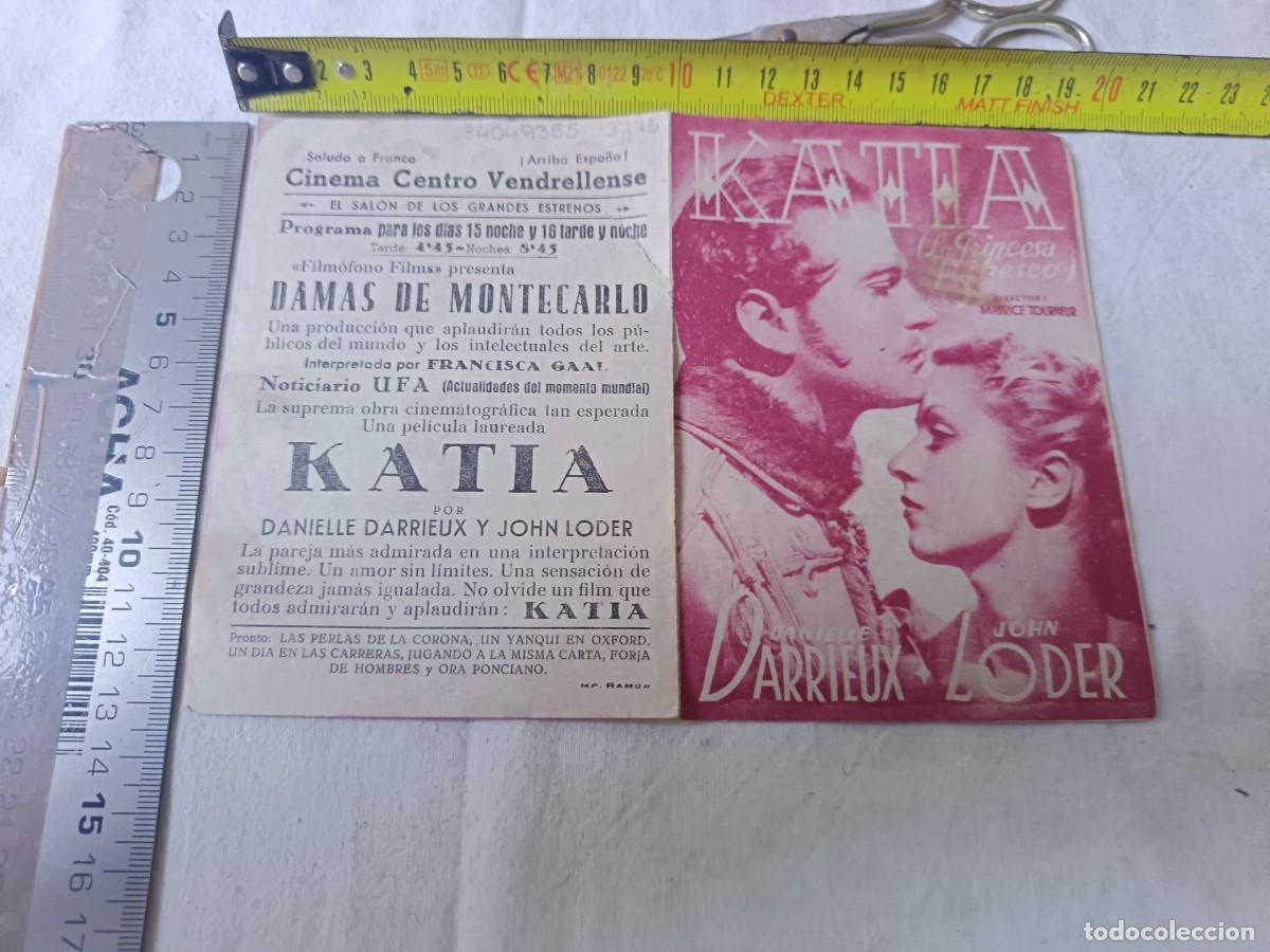 Cine: Folleto de Mano de Cine, Katia - Foto 4