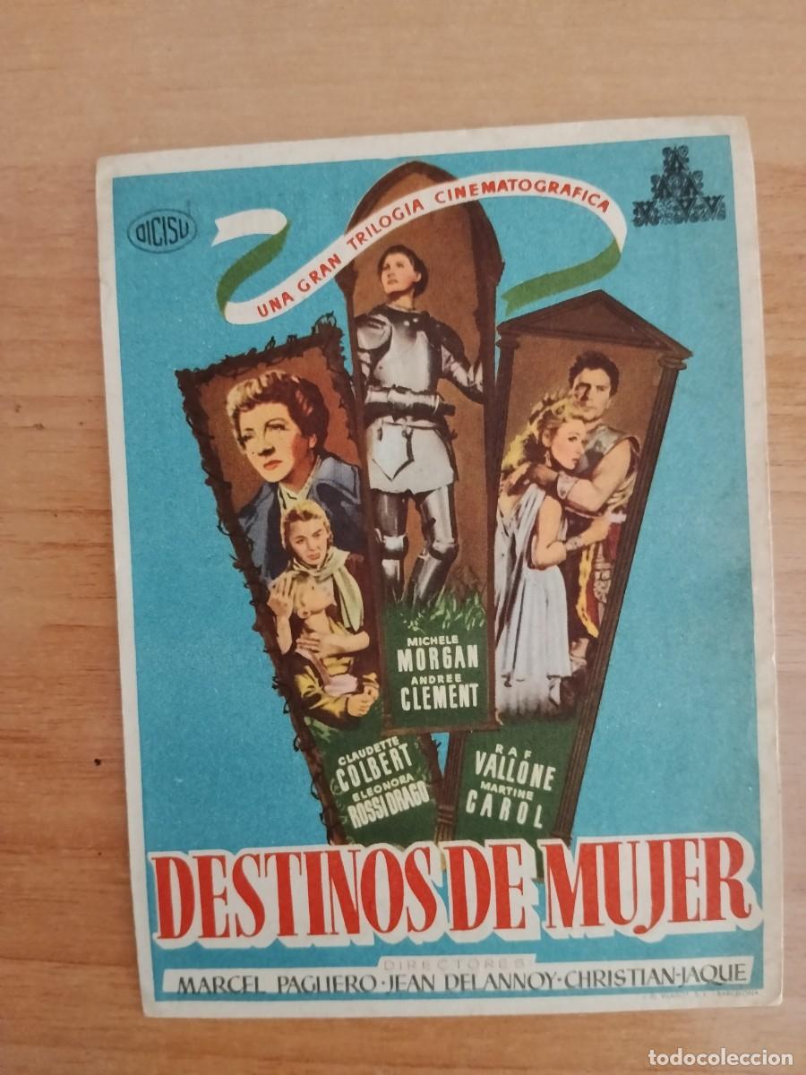 Cinema: TURQ-PROGRAMA DE LA PELICULA --DESTINOS DE MUJER ct