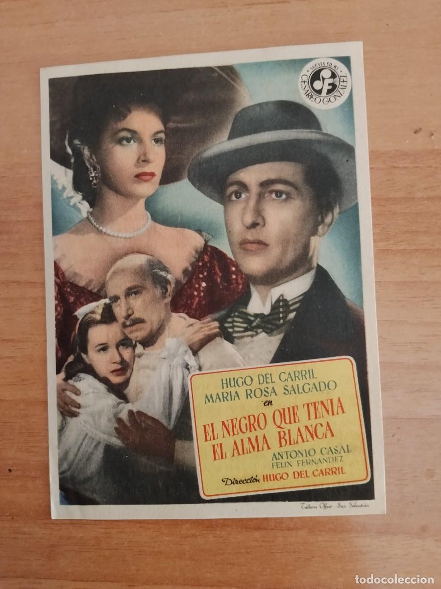 Cine: TURQ-PROGRAMA DE LA PELICULA --EL NEGRO QUE TENIA EL ALMA BLANCA ct