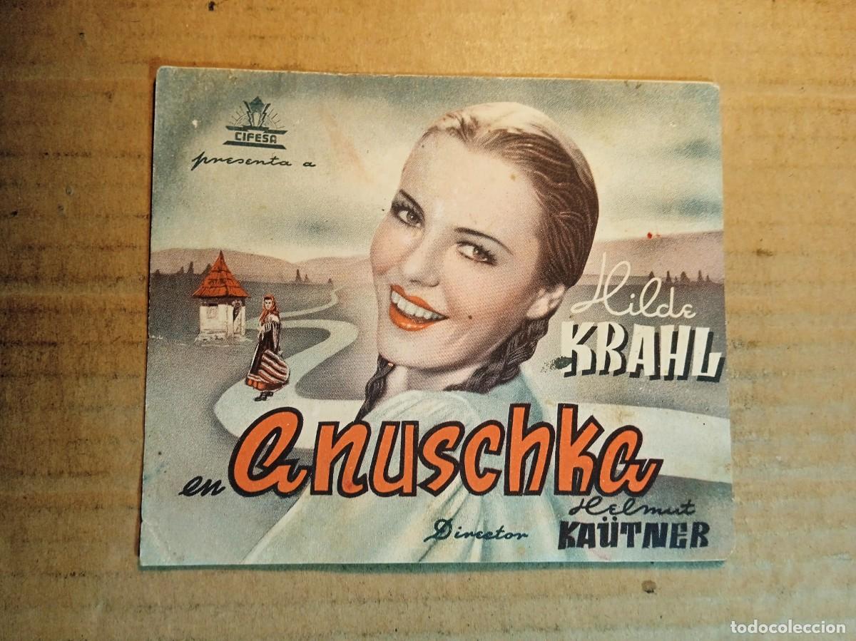  Flyers Publicitaires de films Anciens: FOLLETO DE MANO DOBLE DE LA PEL&Iacute;CULA ANUSCHKA