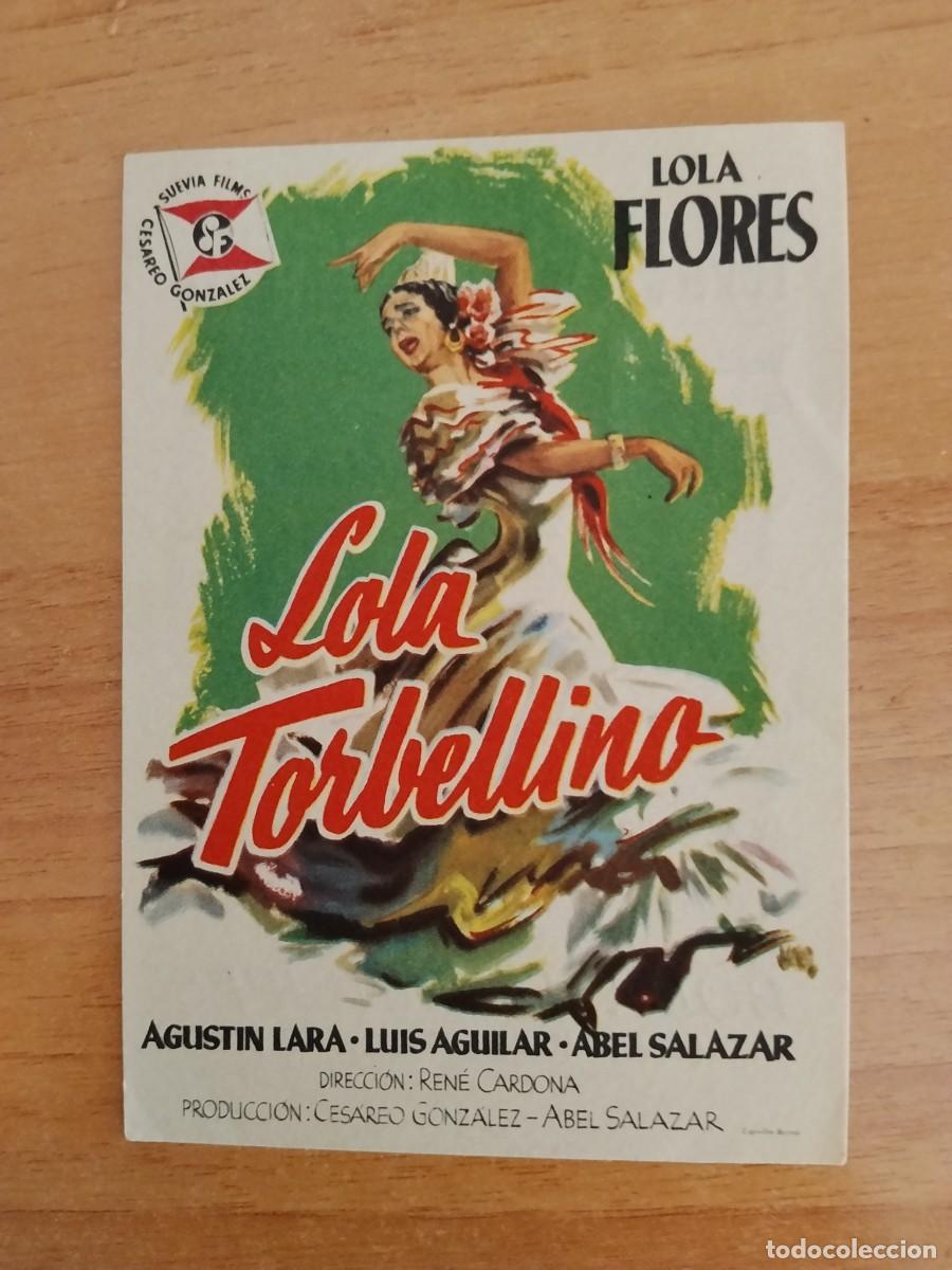 Cine: TURQ-PROGRAMA DE LA PELICULA --LOLA TORBELLINO ct