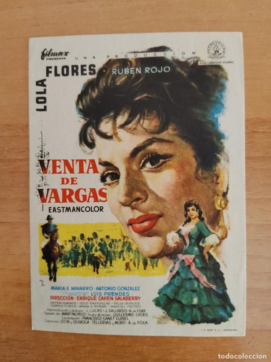  Flyers Publicitaires de films Anciens: TURQ-PROGRAMA DE LA PELICULA --LA VENTA DE VARGAS