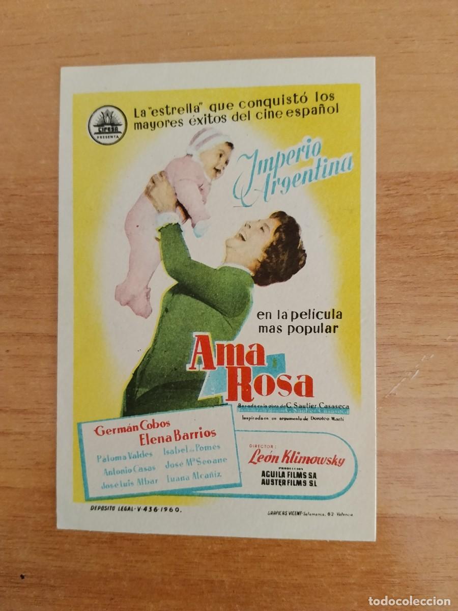 Cine: TURQ-PROGRAMA DE LA PELICULA --AMA ROSA - Foto 1