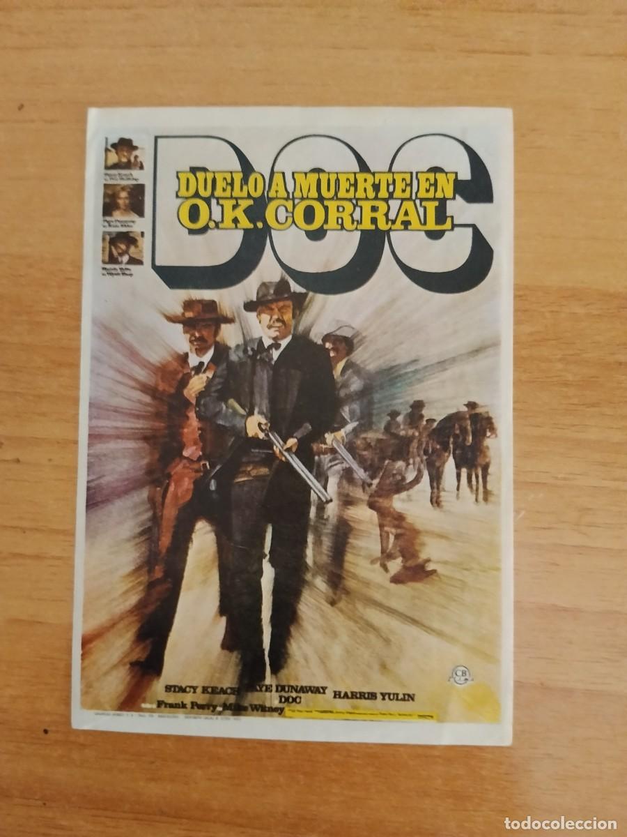 Cine: TURQ-PROGRAMA DE LA PELICULA --DOC DUELO A MUERTE EN OK CORRAL