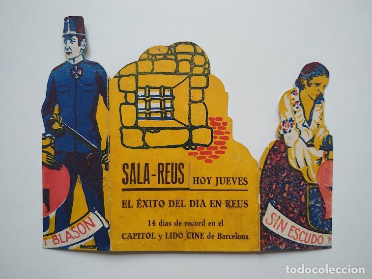  Flyers Publicitaires de films Anciens: SIN ESCUDO NI BLASON PROGRAMA DOBLE TROQUELADO CINAES BILLIE DOVE CLIVE BROOK