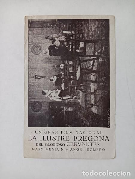  Flyers Publicitaires de films Anciens: LA ILUSTRE FREGONA PROGRAMA TARJETA VENUS FILM MARY MUNIAIN CERVANTES CINE MUDO ESPA&Ntilde;OL