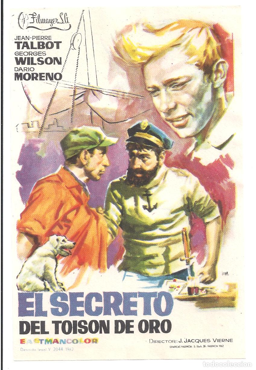 Kino: PTCC 850 TINTIN 1&ordm; FILM EL SECRETO DEL TOISON DE ORO SAMBA PROGRAMA SENCILLO HERGE JEAN P. TALBOT
