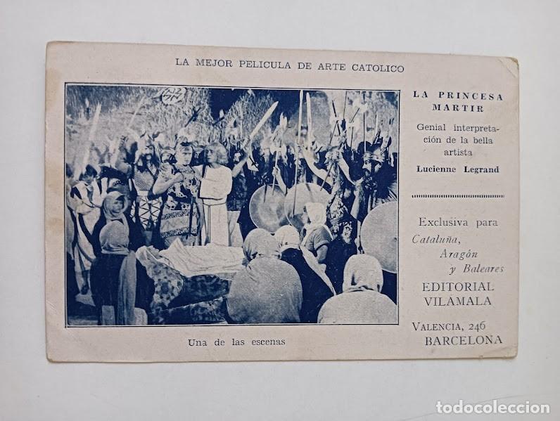  Flyers Publicitaires de films Anciens: LA PRINCESA MARTIR PROGRAMA TARJETA EDITORIAL VILAMALA LICIENNE LEGRAND CINE MUDO