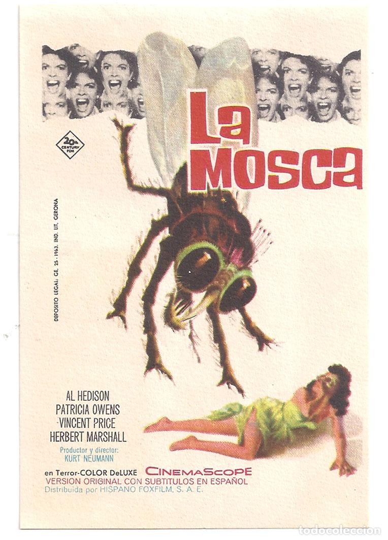 Cinema: PTCC6 67 LA MOSCA PROGRAMA SENCILLO 20TH CENTURY FOX VINCENT PRICE HERBERT MARSHALL PATRICIA OWENS