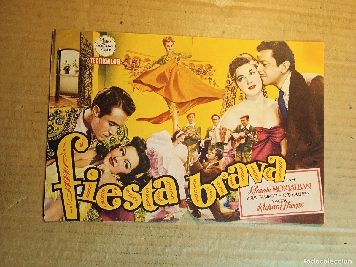  Flyers Publicitaires de films Anciens: FOLLETO DE MANO DOBLE DE LA PEL&Iacute;CULA FIESTA BRAVA