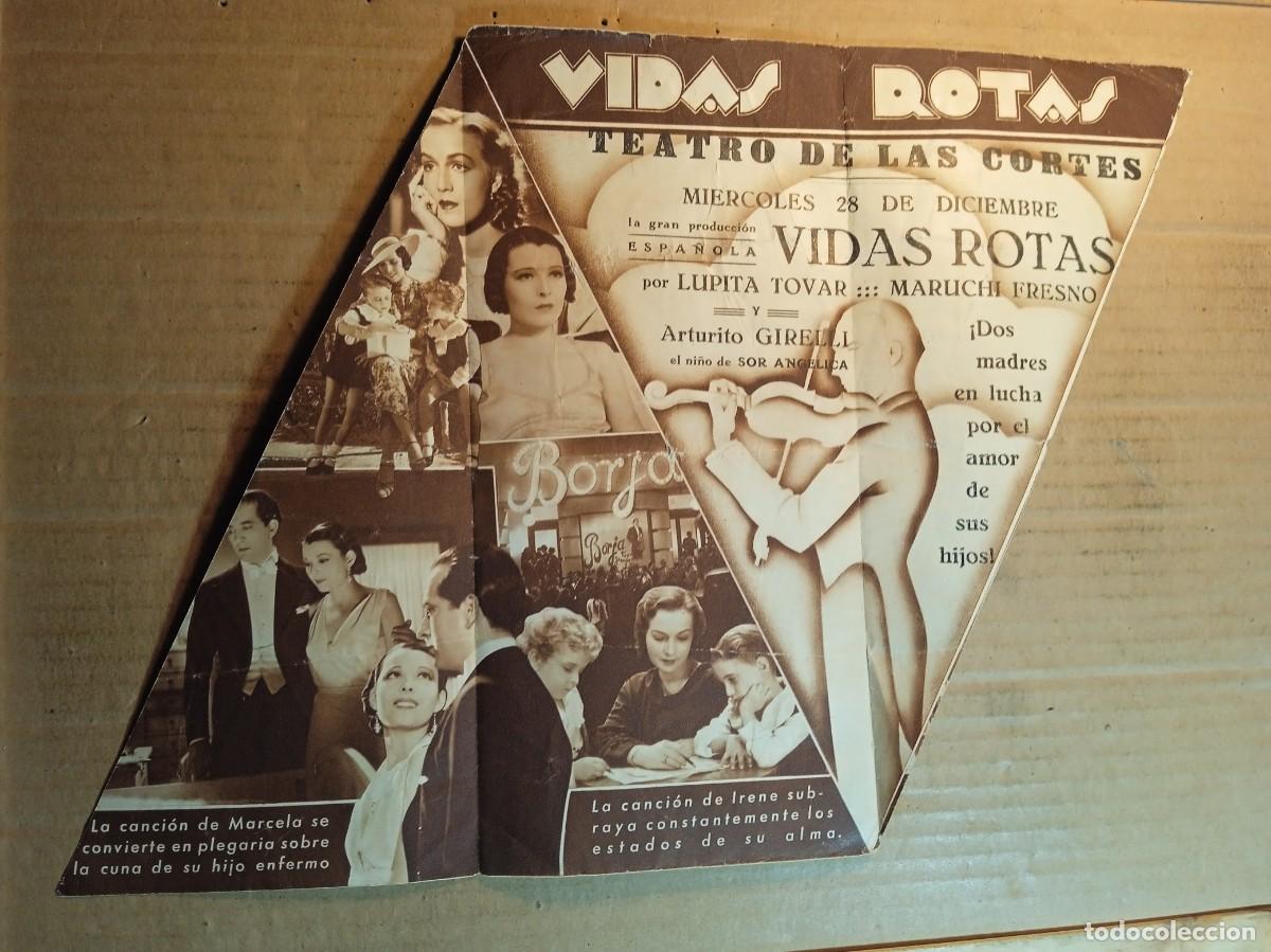 Kino: FOLLETO DE MANO TROQUELADO VIDAS ROTAS