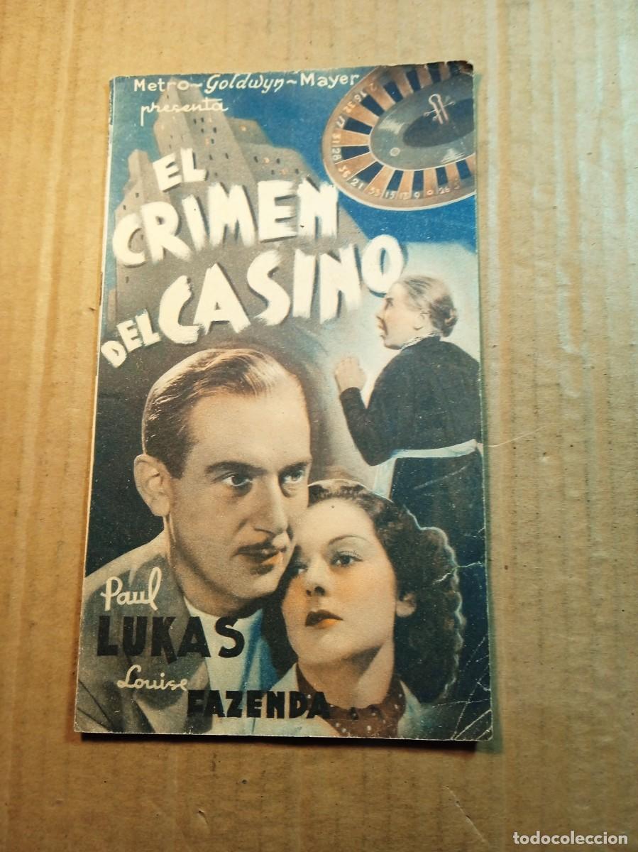 Kino: FOLLETO DE MANO DOBLE DE LA PEL&Iacute;CULA EL CRIMEN DEL CASINO