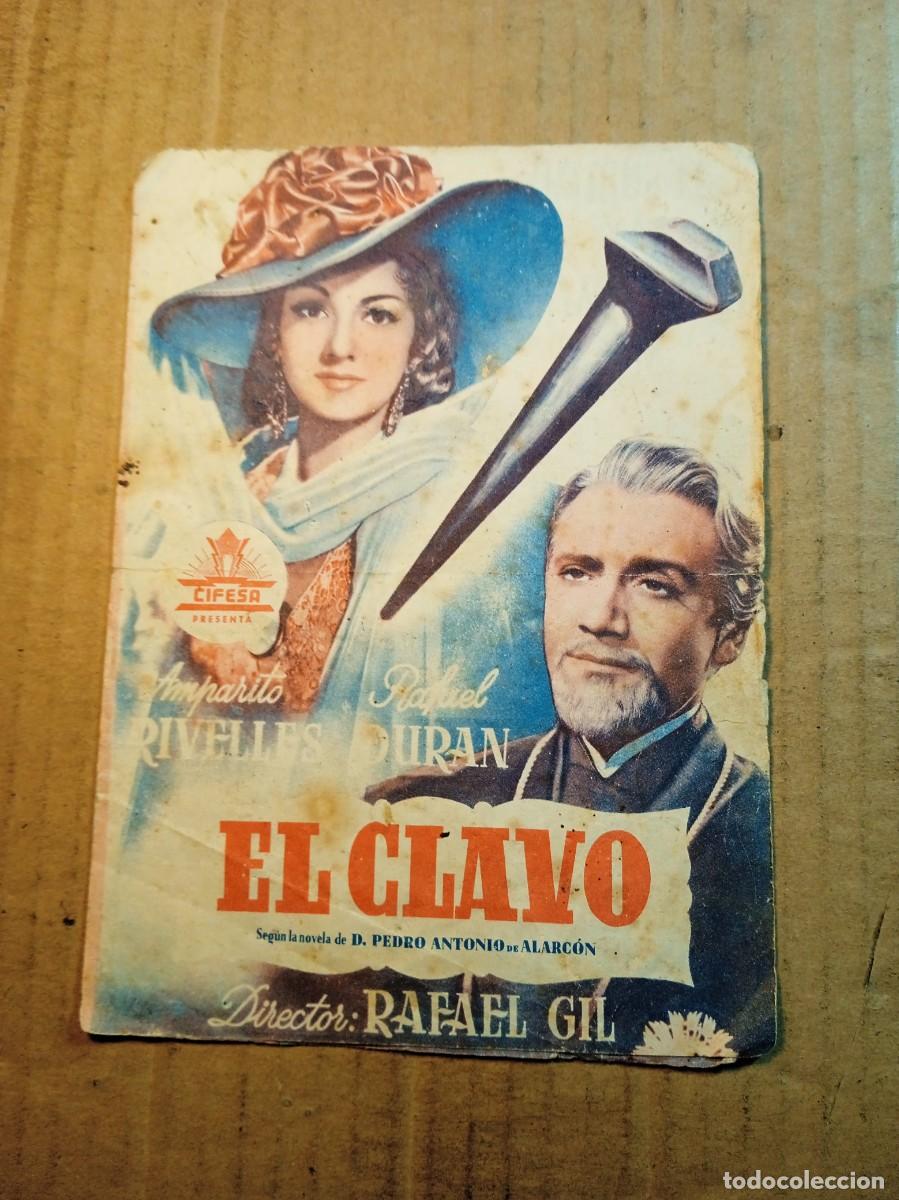  Flyers Publicitaires de films Anciens: FOLLETO DE MANO DOBLE DE LA PEL&Iacute;CULA EL CLAVO