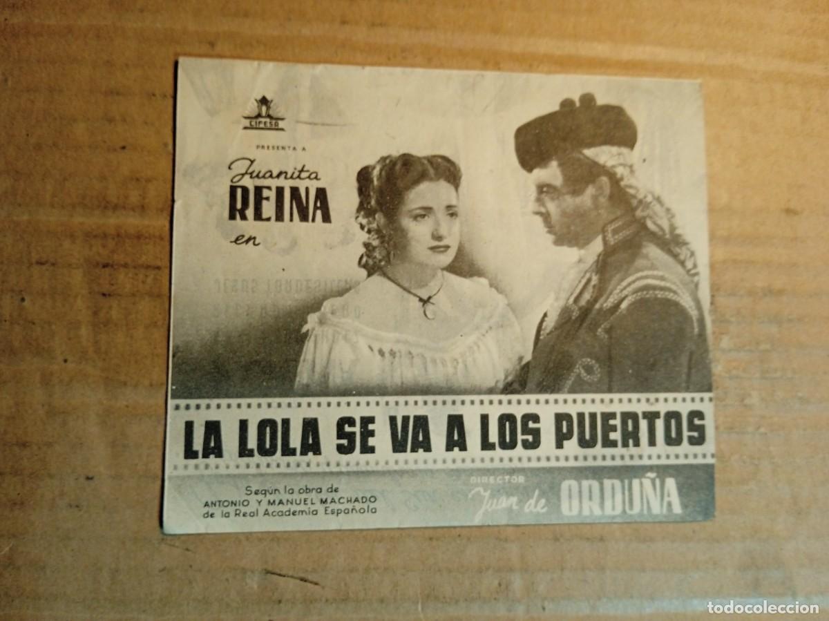  Flyers Publicitaires de films Anciens: FOLLETO DE MANO DOBLE DE LA PEL&Iacute;CULA LA LOLA SE VA A LOS PUERTOS