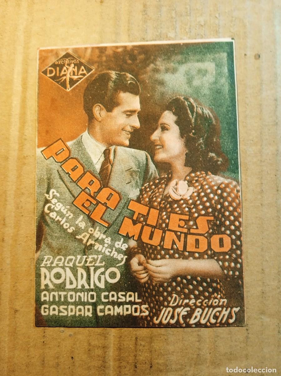  Flyers Publicitaires de films Anciens: FOLLETO DE MANO DOBLE DE LA PEL&Iacute;CULA PARA TI ES EL MUNDO