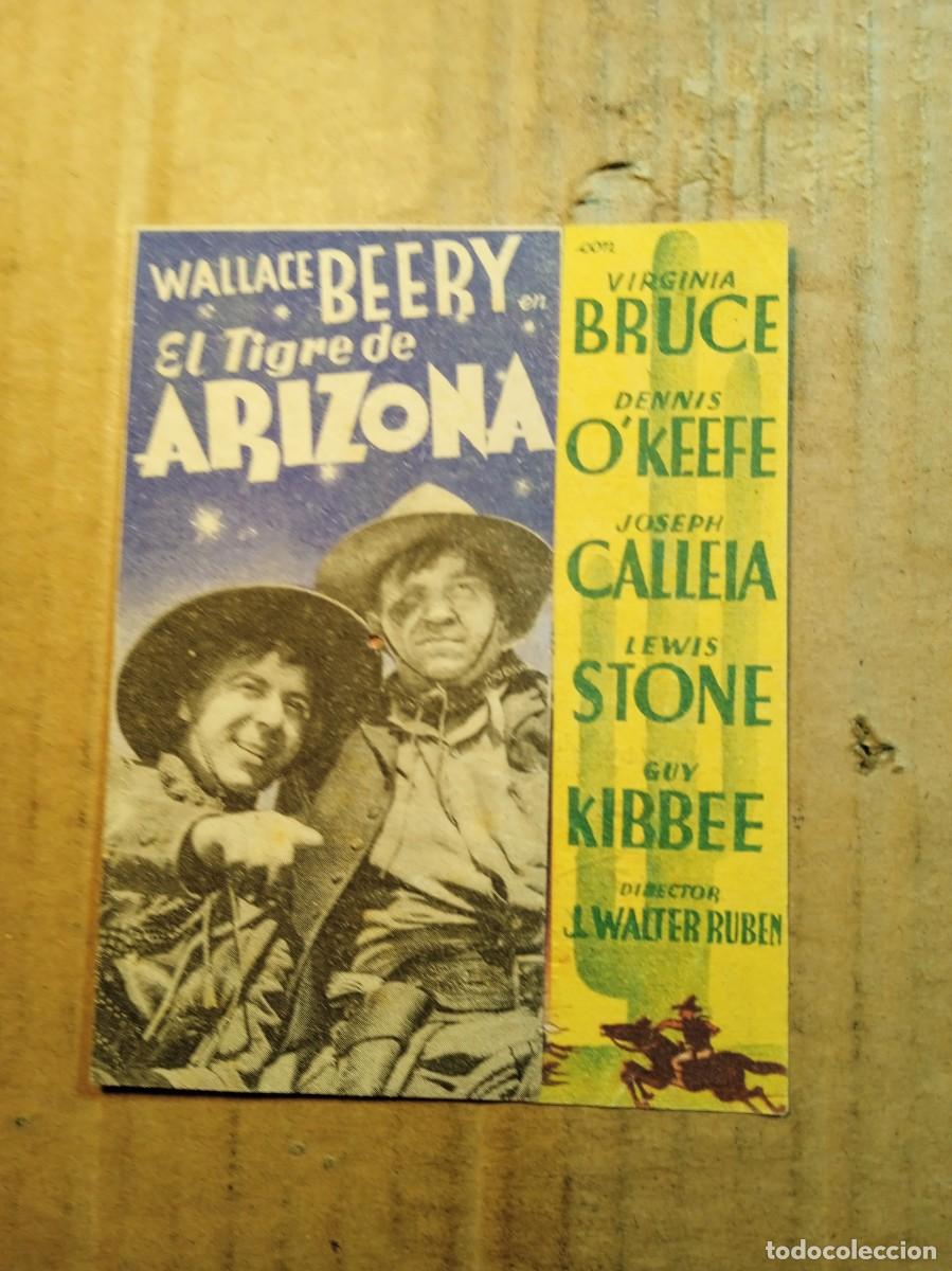  Flyers Publicitaires de films Anciens: FOLLETO DE MANO DOBLE DE LA PEL&Iacute;CULA EL TIGRE DE ARIZONA