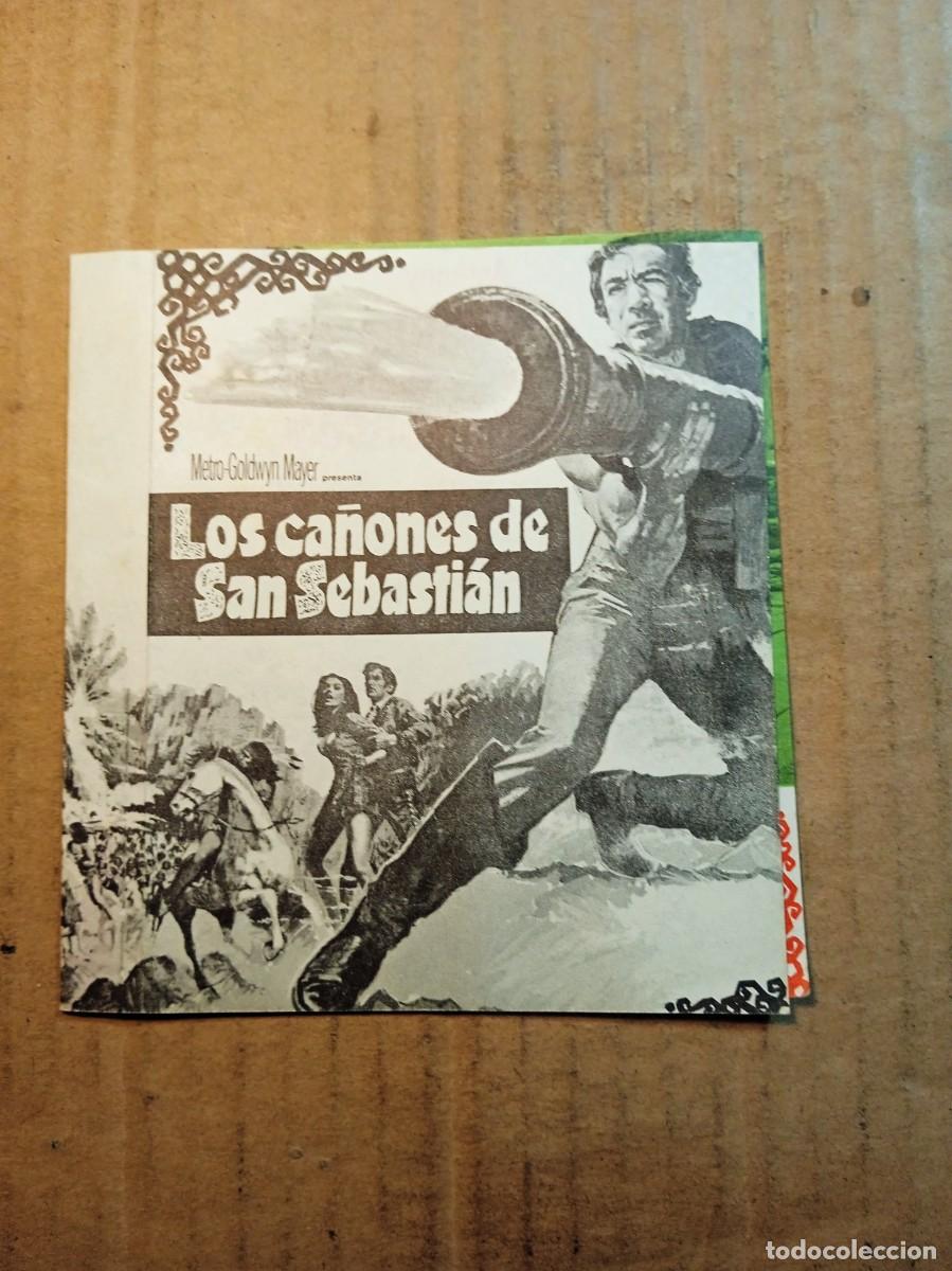 Cinema: FOLLETO DE MANO DOBLE DE LA PEL&Iacute;CULA LOS CA&Ntilde;ONES DE SAN SEBASTI&Aacute;N