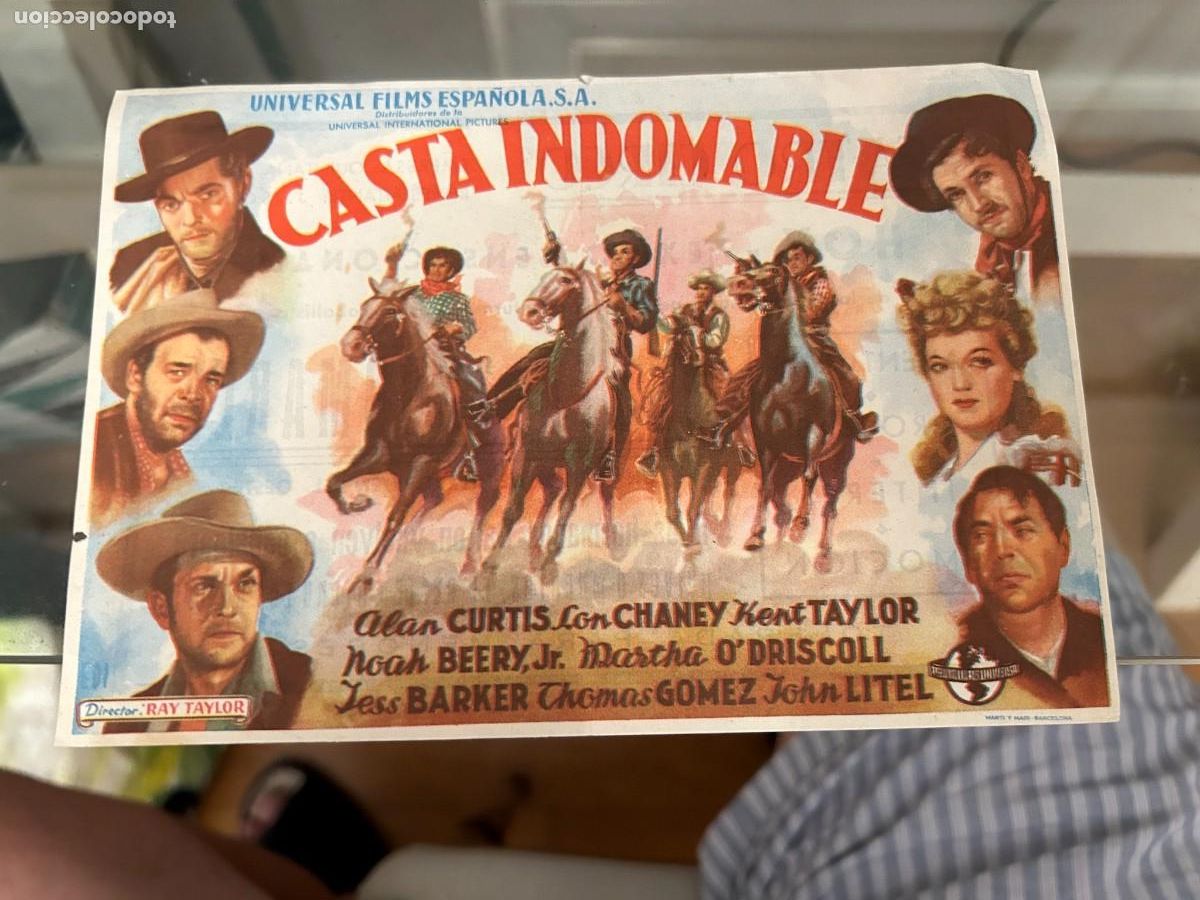 Cine: 1774 CASTA INDOMABLE TEATRO CIRCO ZARAGOZA CON PUBLICIDAD NUEVO